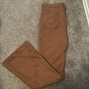 Suede women’s pants